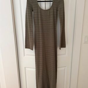 Dynamite Olive Knit Dress